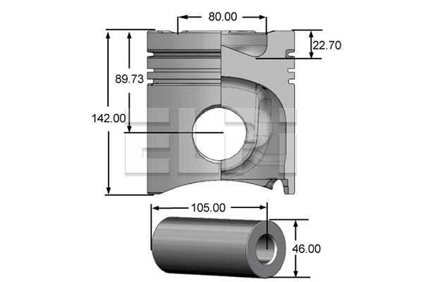 Piston LP181 2831 STD ELPI